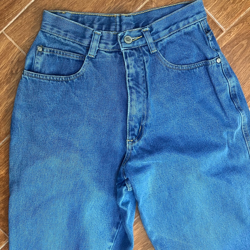High waist straight leg ankle jeans